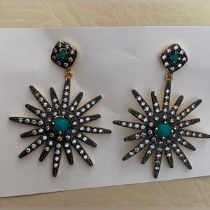 Adornia Silver Starburst Earrings